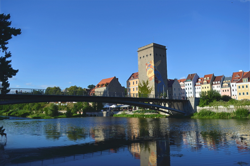 16 - The Old Town Bridge connecting Görlitz, Germany, to Zgorzelec, Poland, across the Lusatian Neisse River